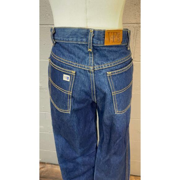 Vintage VF Dark Wash High Waist Straight Leg Jeans 30 x 34 - Picture 7 of 10